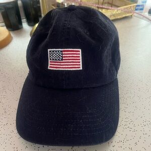 Navy Baseball Cap with American Flag. Perfect for summer on the boat!